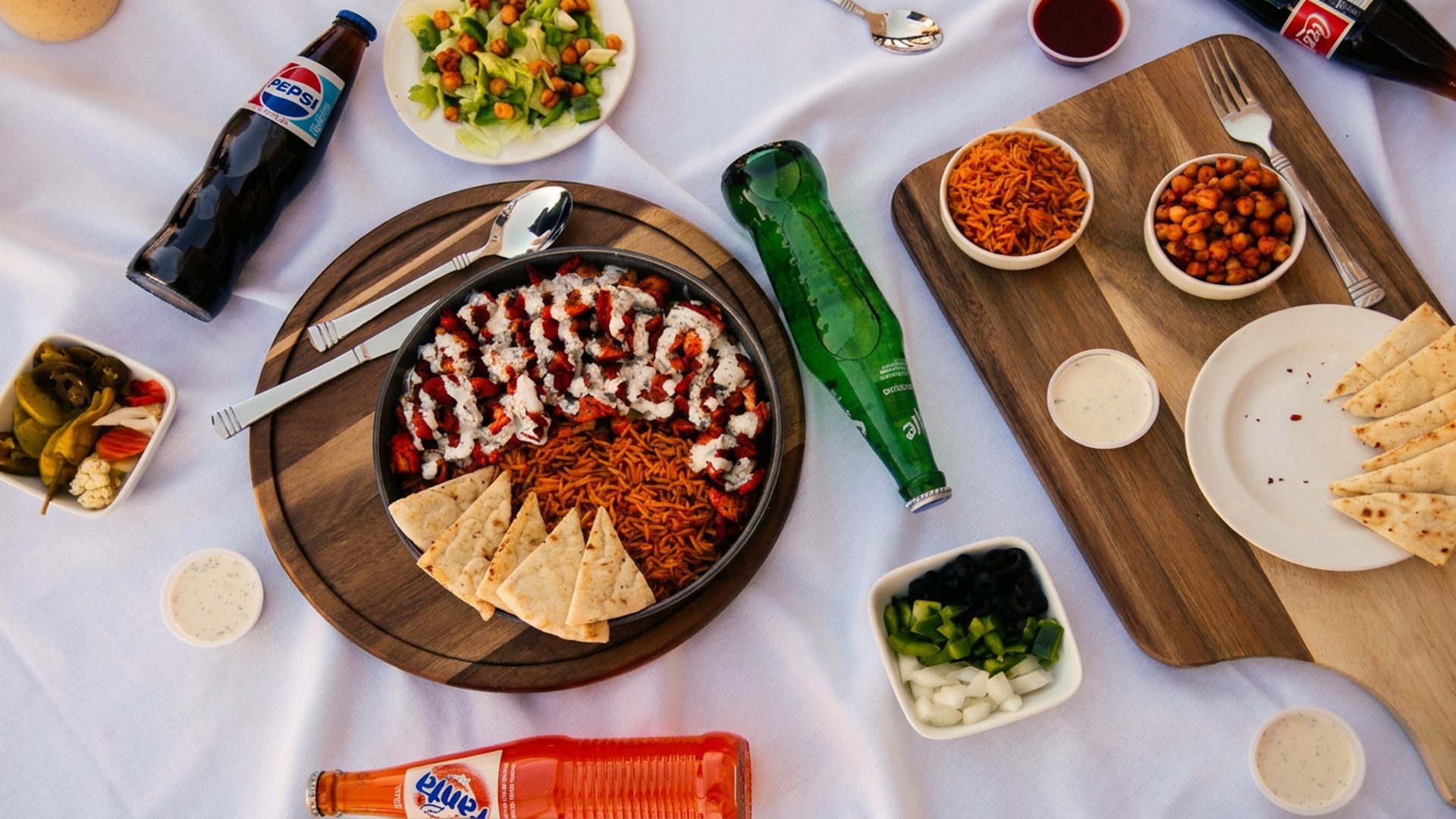 One menu, three culinary worlds