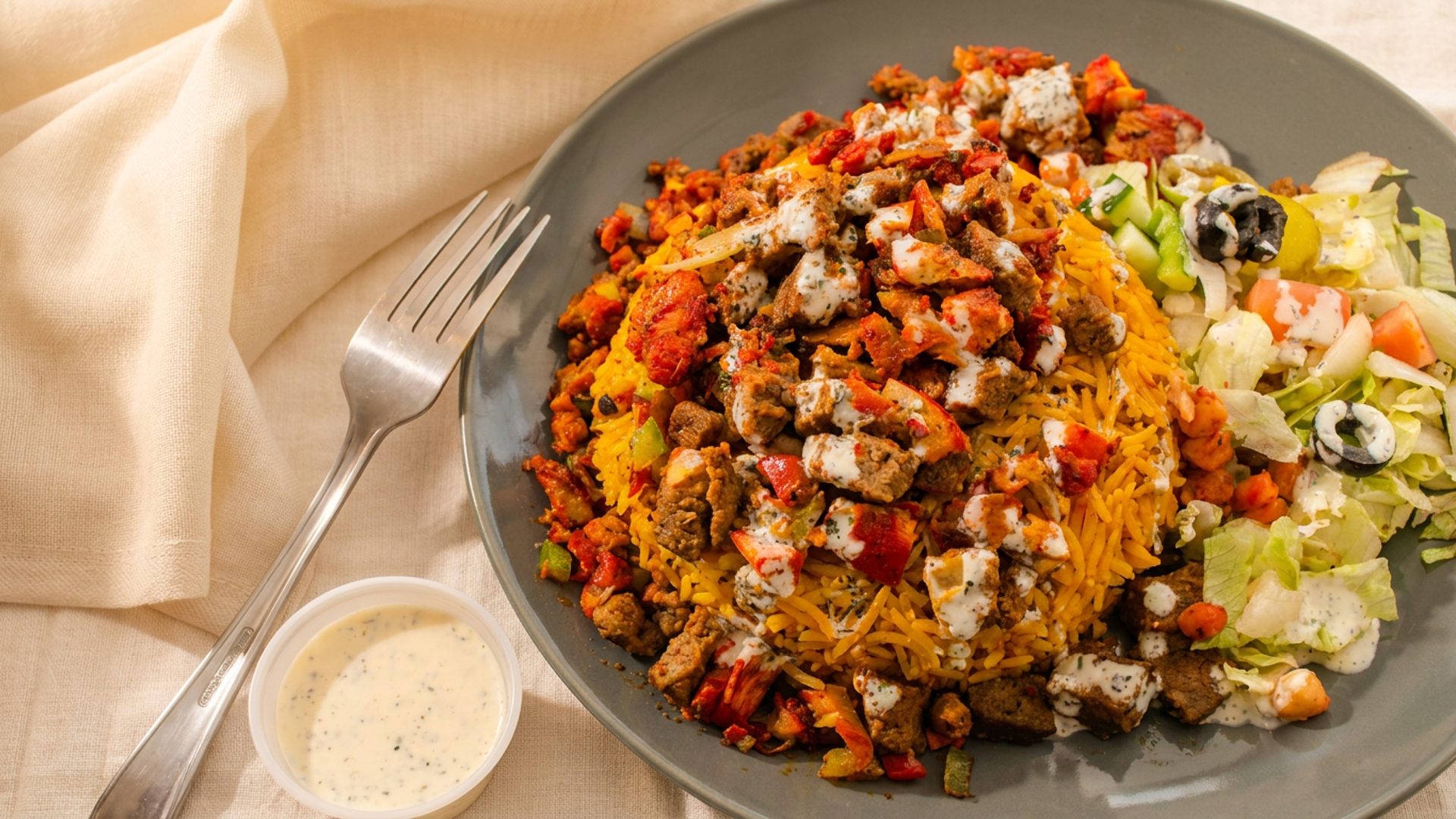 Chicken over rice